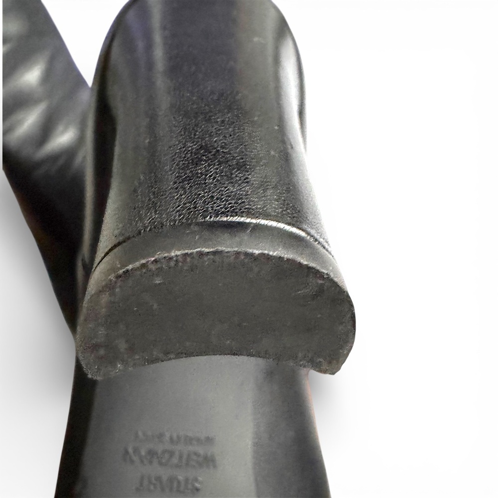 STUART WEITZMAN Mizzip ankle boots black leather size 9 - Picture 13 of 15